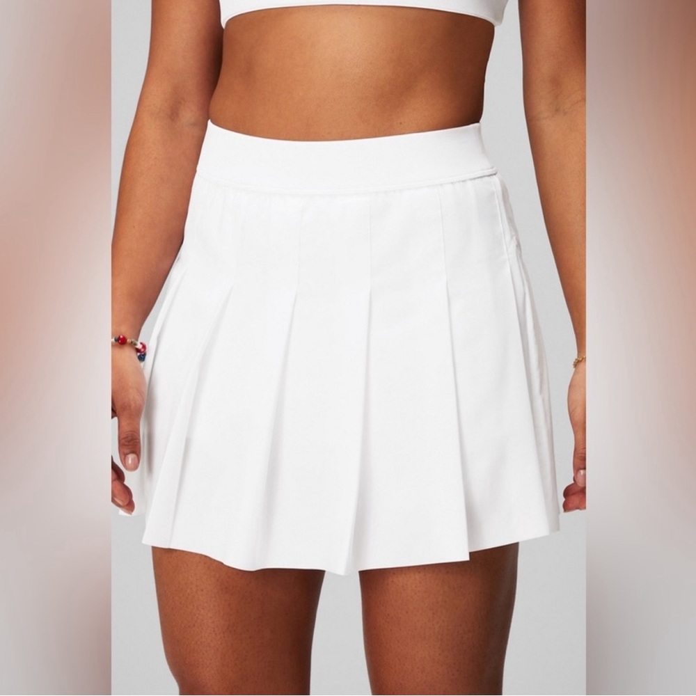 Pleated Skirt With Built-In Short